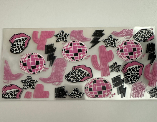 Pink Disco Decal