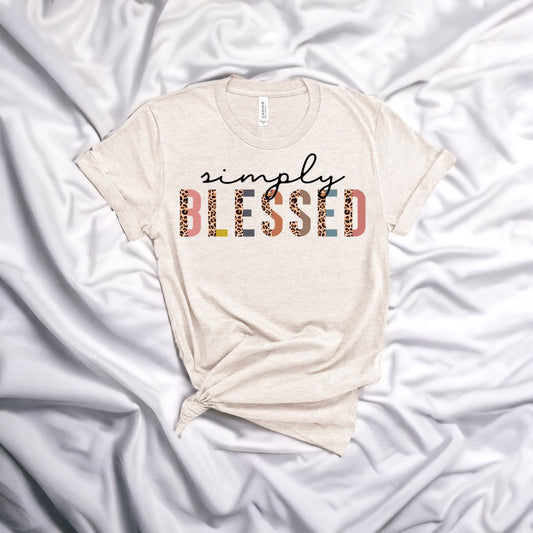 Simply Blessed Plain Tee