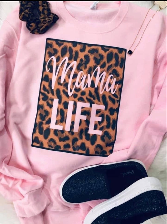 Mama Life Crew Neck Sweatshirt